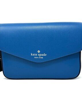 Excellent Condition, Kate Spade New York, Leather Sadie Crossbody, Sapphire Blue